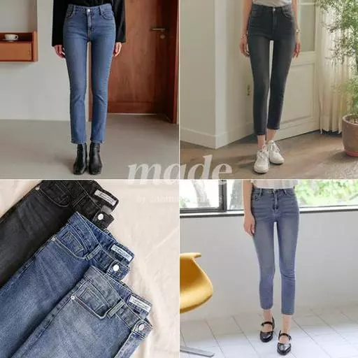 [4천장돌파/혜리 착용] 크리스틴 스트레이트 데님 팬츠