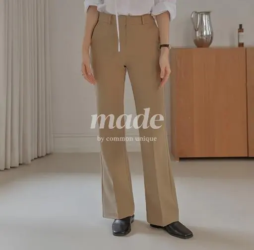 [MADE] 웨어러블 세미 부츠 컷 슬랙스_SALE