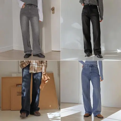 [S-2XL/TIME SALE] 워싱 스탠다드 밴딩 데님 팬츠