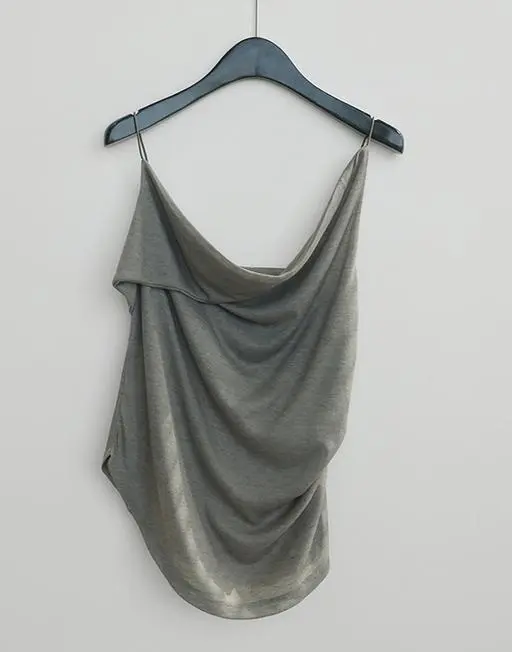 shirring drape sleeveless TOP