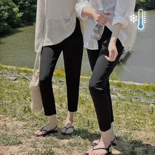 [8만장돌파/쿨링원단🧊/폭염템][롱&기본][MADE] 최고좋아 얼음밴딩스판바지(썸머ver)(44~100) (여름-쿨링-슬랙스-팬츠-베스트-여름바지-여름데일리-아이스-썸머룩-출근룩-여행룩-휴가룩-캐주얼-트레이닝팬츠-츄리닝바지 )