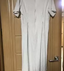 받자마자 냄새가 심해서 세탁망에 넣고 세탁을 했더니 이렇게 됐어요 한번도 못 입었는