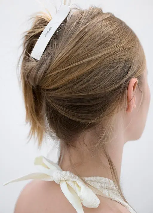 (HC-0059)ATELIER NAIN GOODS LOGO METAL HAIR CLIP
