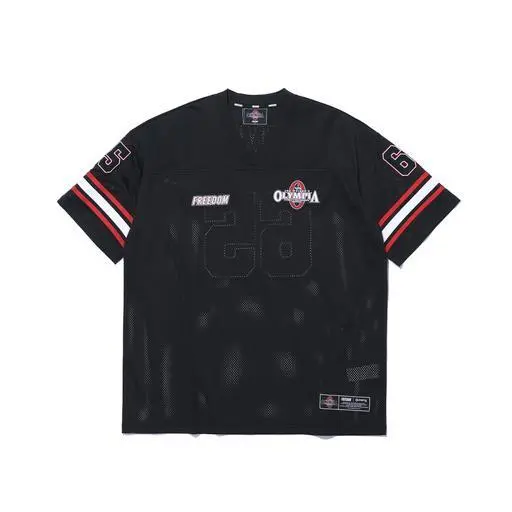 GYM80 Rugby Jersey (Black) - FREEDOM WORLDWIDE