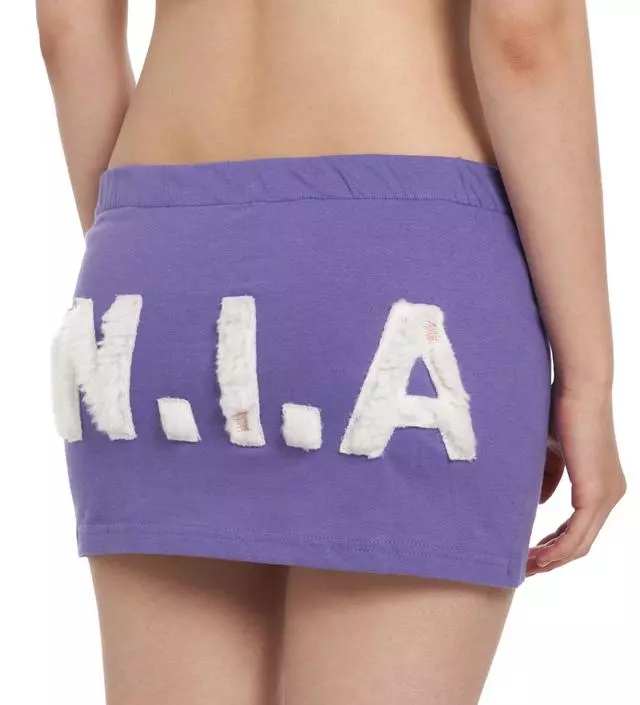 【W.I.A COLLECTION】CUTE HYPER SHORT MINI SKIRT / PURPLE W.I.A Collection Cute Hyper Short Mini Skirt - Purple