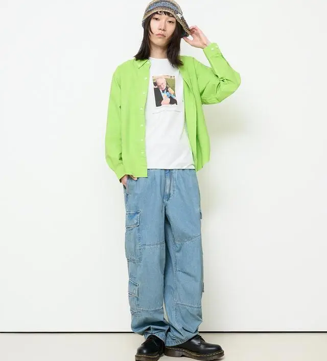 thisisneverthat Overdyed T-Logo Oxford Shirt - Green