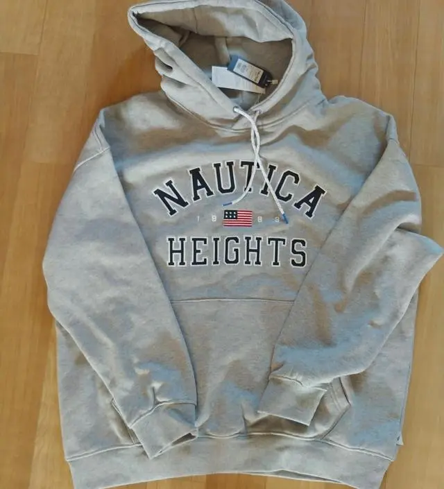 【NAUTICA×H8S】24fw VARSITY HOODIE フーディ NAUTICA パーカー NAUTICA/ノーティカ Felt Patch Arch Logo
