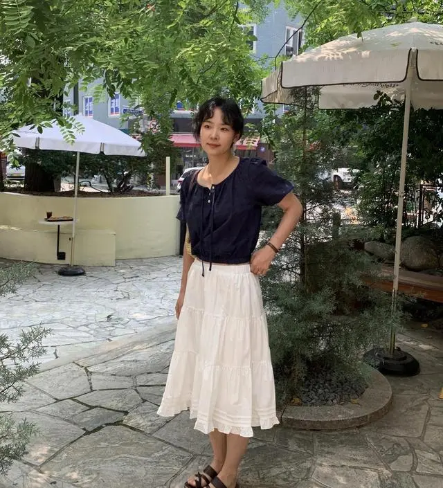 LETTER FROM MOON ♥ Bennys Cancan Midi Skirt MUSINSA | LETTER FROM MOON Bennys Cancan Midi Skirt (Blue)