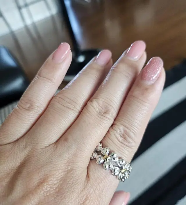 【SSIL】Clover Band リング SSIL | Clover Yellow Gold Plated Silver Band Ring | Women